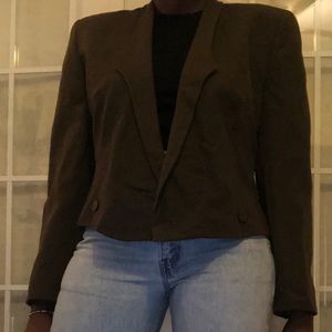 Armani crop suit jacket